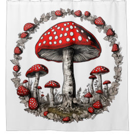 Cortina De Ducha Planta de hongos agaric de hongos hongos hongos
