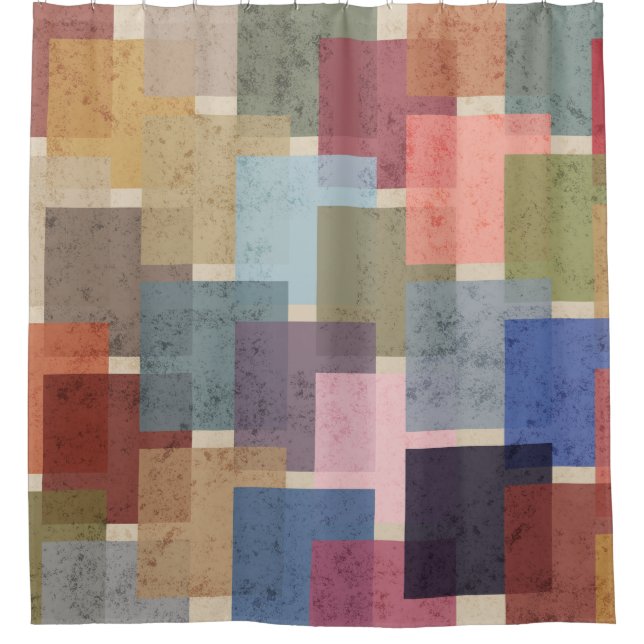 Cortina De Ducha Plazas modernas de mediados del siglo XX (Anverso)