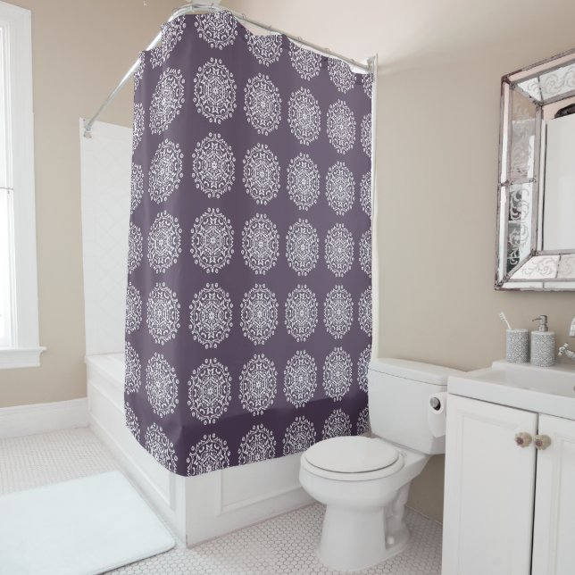 Cortina De Ducha Plum Mandala (In situ)