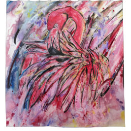 Cortina De Ducha Plumes au rose