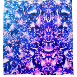 Cortina De Ducha Plush Morple Diamontes