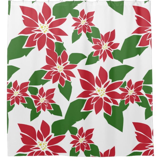Cortina De Ducha Poinsettia (Anverso)