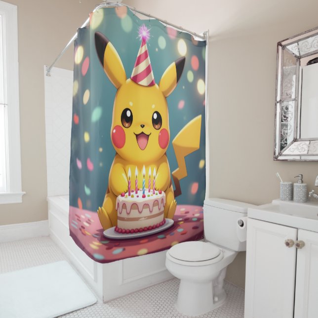 Cortina De Ducha Pokémon und seine Treue Freunde (In situ)