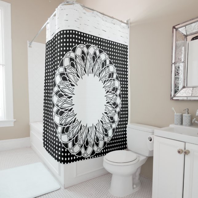 Cortina de ducha Polkadot (In situ)