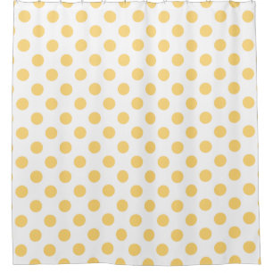 Cortina De Ducha Polkadots amarillos