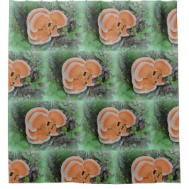 Cortina De Ducha Pollo De Los Hongos De Woods