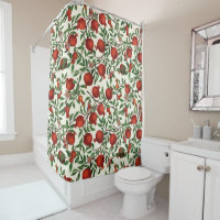 Pomegranatos y Bella Moths sobre blanco roto