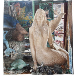 Cortina De Ducha Poniendo a la sirena