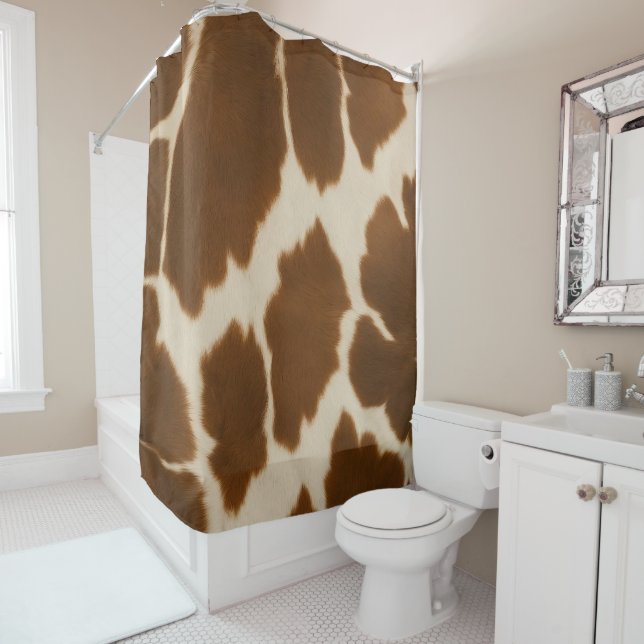 Cortina De Ducha Popular Colección elegante de cuero falso de vaca (In situ)
