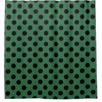 Pos de polka negra en verde gelatina