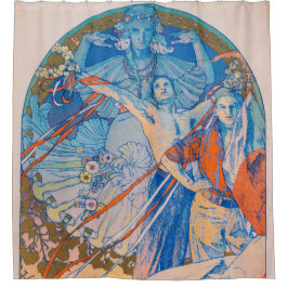 Cortina De Ducha Poster de Alphonse Mucha en el Festival Sokol (192