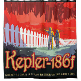 Cortina De Ducha Poster de Ciencia Ficción de la NASA Future Travel