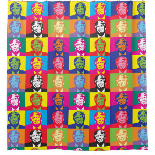 Cortina De Ducha Presidente Trump Arte Pop