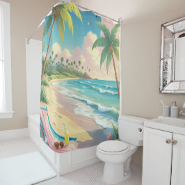 Cortina De Ducha Primavera por la costa