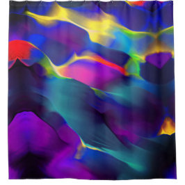 Cortina De Ducha Profundidad y relieves de colores, predominan los 