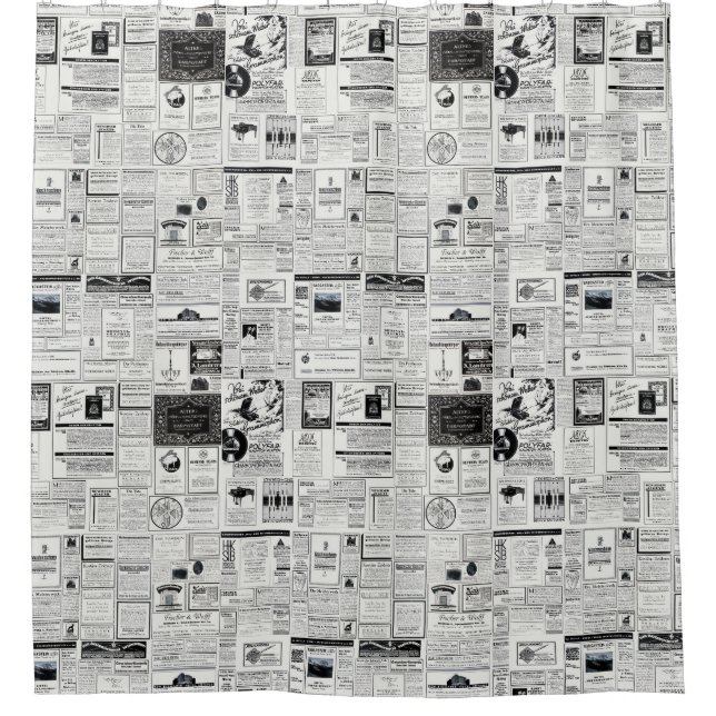 Cortina De Ducha Publicidad de época de una revista (Anverso)