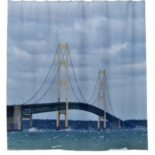 Cortina De Ducha Puente de Mackinac