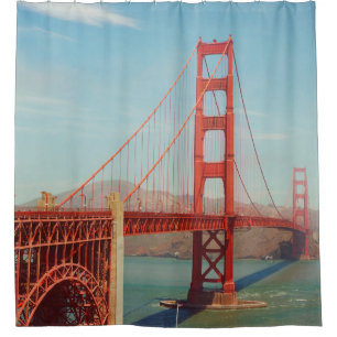 Cortina De Ducha Puente dorado