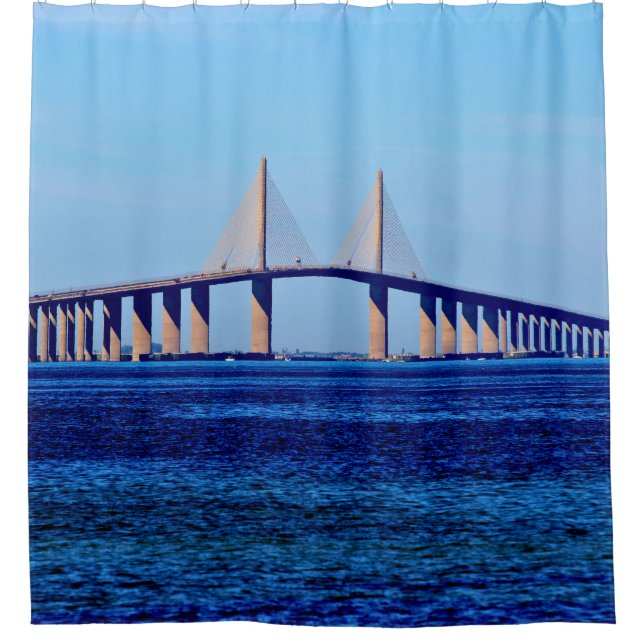 Cortina De Ducha Puente Sunshine Skyway (Anverso)