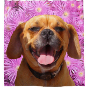 Cortina De Ducha Puggle lindo