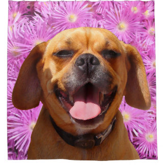 Cortina De Ducha Puggle lindo