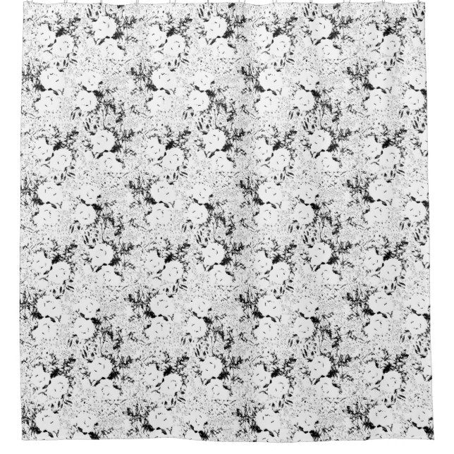 Cortina De Ducha Punto, vaca negra (Anverso)