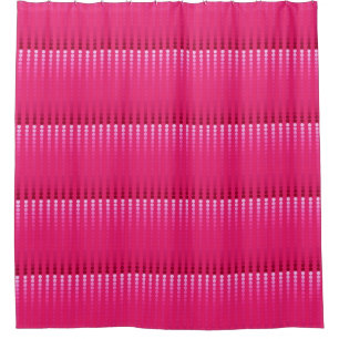 Cortina De Ducha Puntos del satén - sombras del rosa fucsia