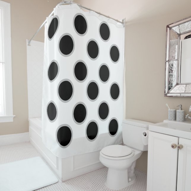 Cortina De Ducha Puntos negros (In situ)