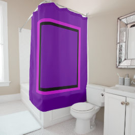 Cortina De Ducha Purple Frame