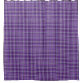 Cortina De Ducha Purple Gray Tartan Plaid Shower Curtain