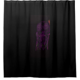 Cortina De Ducha Purple Monster Shower Curtain