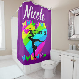 CORTINA DE DUCHA PURPLE RAINBOW ME ENCANTA EL DISEÑO DE GIMNASTICAS