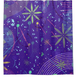 Cortina De Ducha Purple Twilight Party