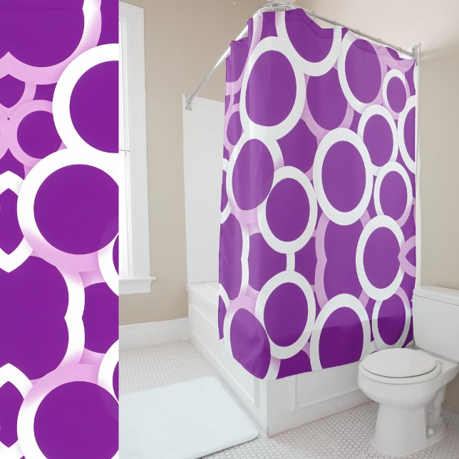 Cortina De Ducha Púrpura y blanco (Subido por el creador)