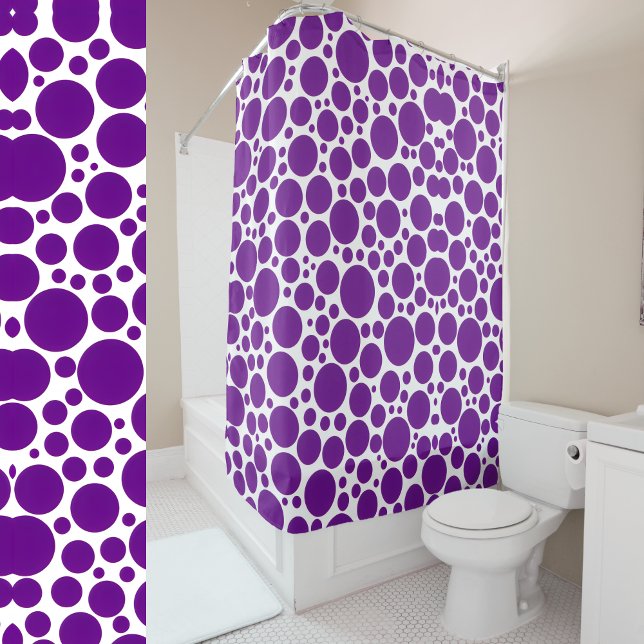 Cortina De Ducha Púrpura y blanco (Subido por el creador)