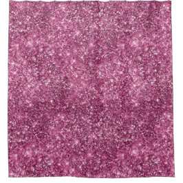 Cortina De Ducha Purpurina de Pink Bokeh