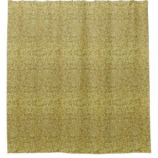 Cortina de ducha Purpurina Faux Gold