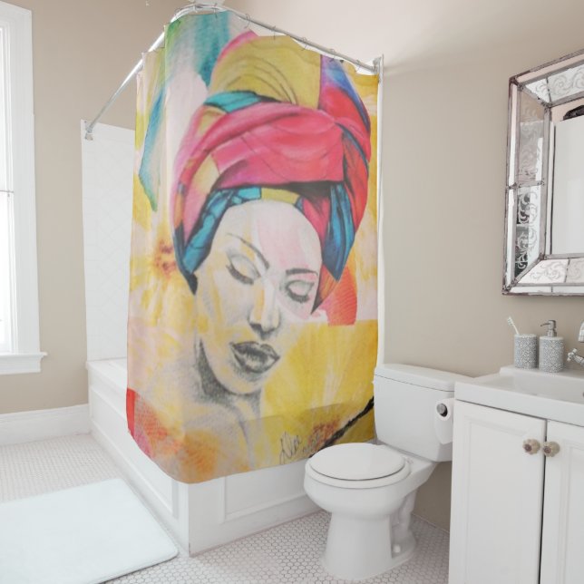 Cortina de ducha QUEENIFICATIVA (In situ)