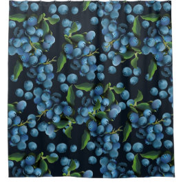 Cortina De Ducha Rain Blueberries