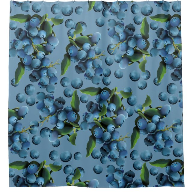 Cortina De Ducha Rain Blueberries (Anverso)
