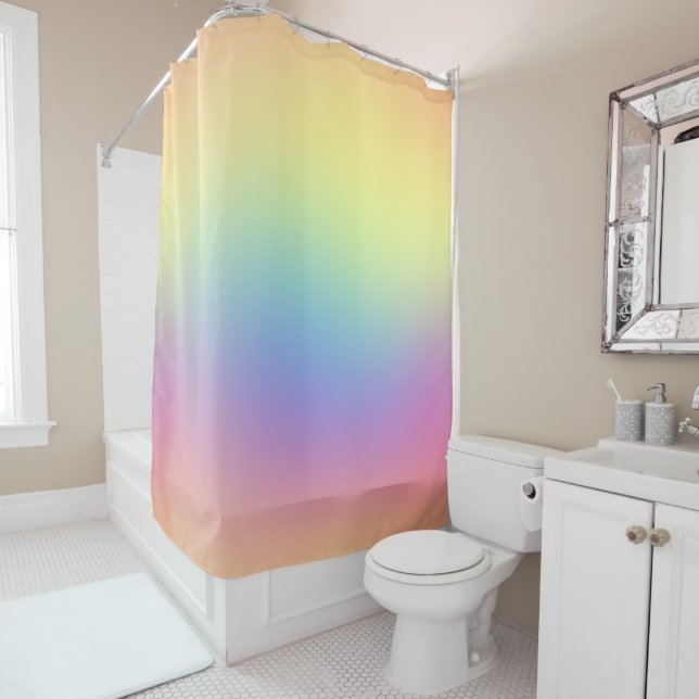 CORTINA DE DUCHA RAINBOW MIST PATTERN (In situ)