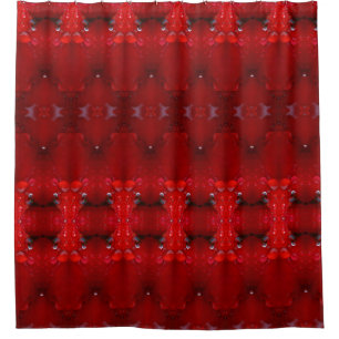 Cortina De Ducha Rainy Red Dianthus Ikat también