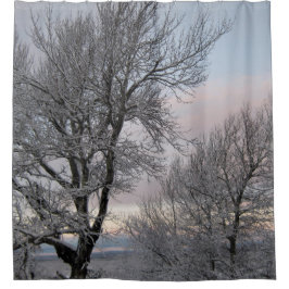 Cortina De Ducha Ramas nevadas