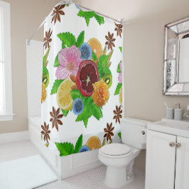 Cortina De Ducha Ramo de fruta.