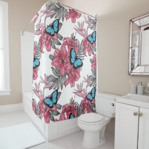 Cortina De Ducha Ramo tropical