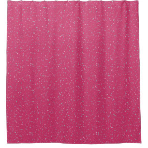 Cortina De Ducha Raspberry Paint Speckled Pastel Splatter Paint Pai