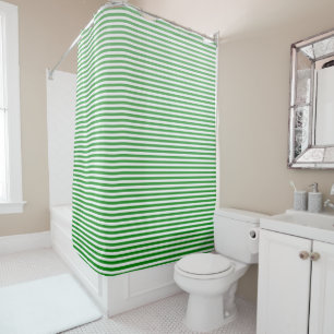 Cortina De Ducha Raya verde de Kelly Ombre