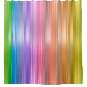 Cortina De Ducha Rayas arcoiris