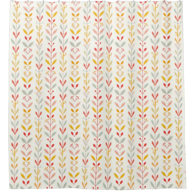 Cortina De Ducha Rayas de caída silenciadas (Anverso)