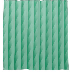 Cortina De Ducha Rayas de Gradación Turquesa Verde